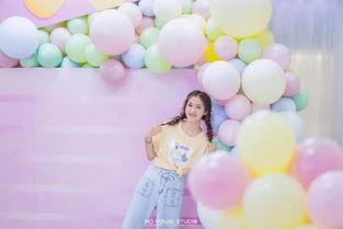网红打卡区气球